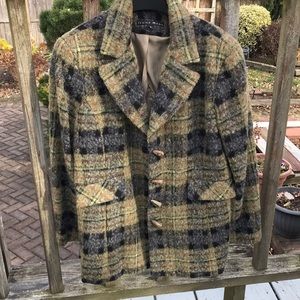 Jeanne Maag Size L Plaid Jacket Excellent Condition